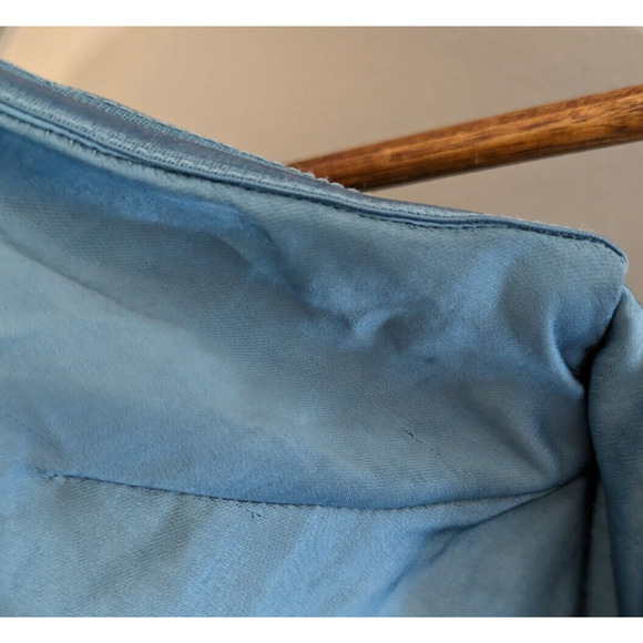 Showpo Charlita Steel Blue Maxi Dress Strapless Cowl Back Satin Dress Size 4 - Picture 11 of 11